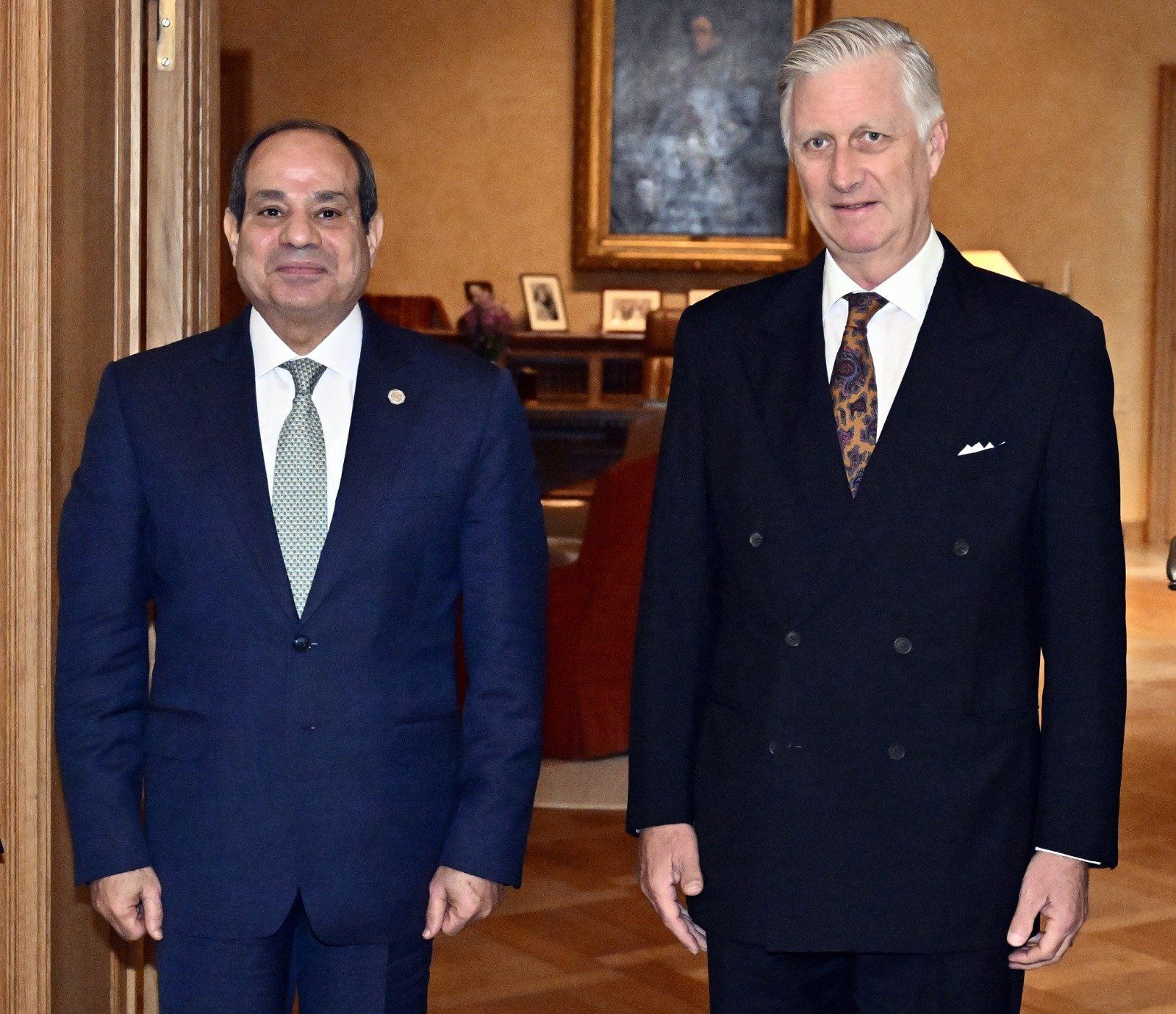 القصر الملكي البلجيكي يبرز استقبال الملك فيليب للرئيس السيسي.. صور