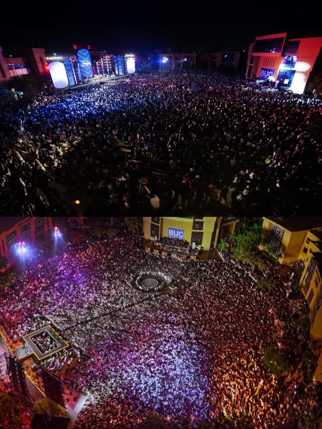 تامر حسني يشعل حفل جامعة بدر ويعلق: "أجمل حفلات حياتي" (صور)