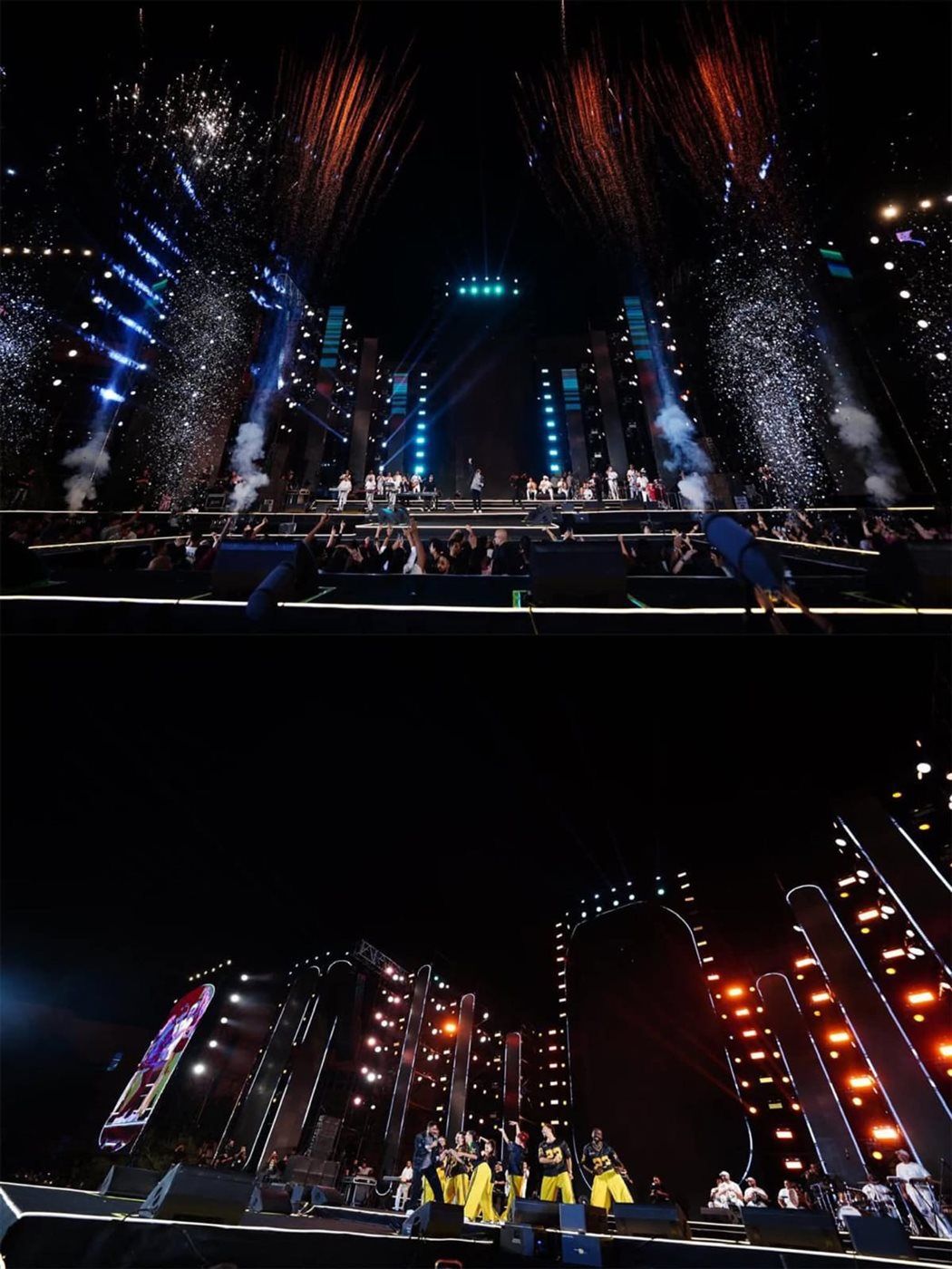 تامر حسني يشعل حفل جامعة بدر ويعلق: "أجمل حفلات حياتي" (صور)