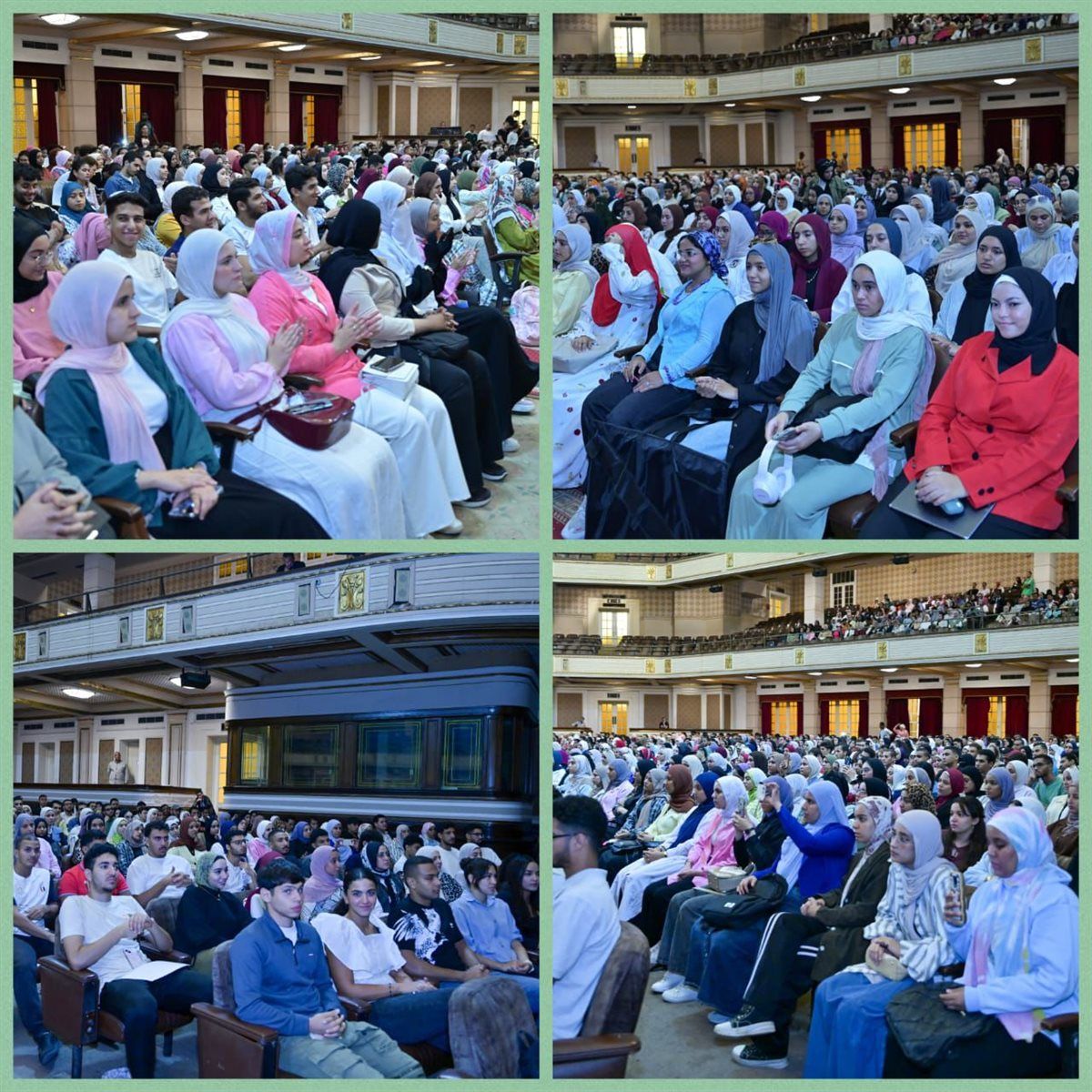 رئيس جامعة القاهرة يشهد احتفالية تكريم الطلاب المتميزين فى الأنشطة الجامعية