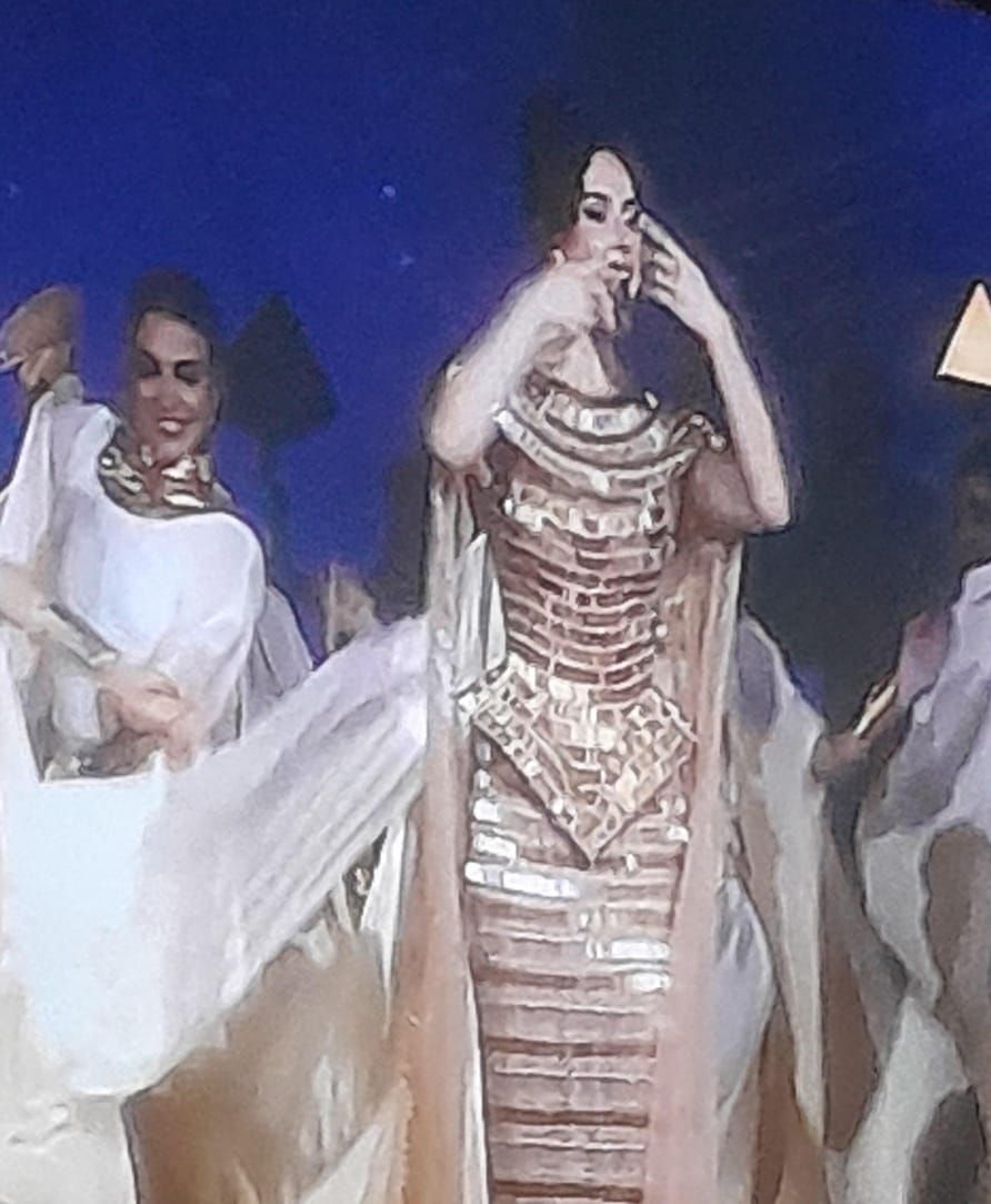 ملكة على عرش الحضارة.. شيرين طارق تتألق في افتتاح المتحف المصري الكبير بإطلالة فرعونية