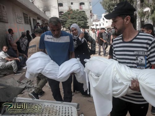 انتشال جثماني شهيدين من أنقاض تل الهوا