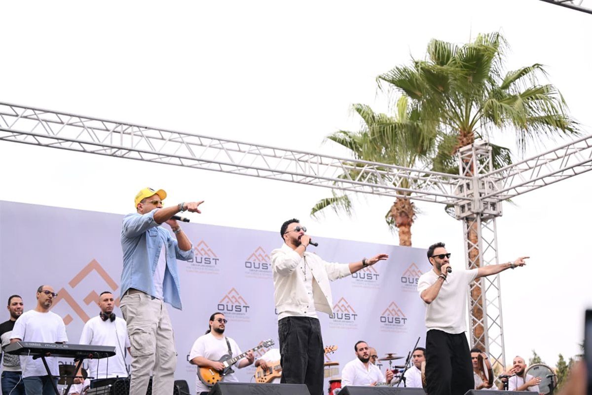 بالصور.. فريق "واما" يعود بقوة لحفلات الطلاب ويشعل "استقبال" جامعة العبور