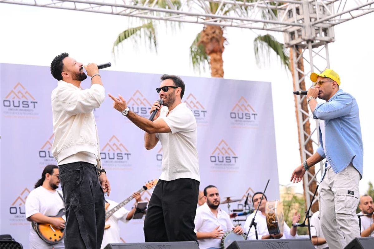 بالصور.. فريق "واما" يعود بقوة لحفلات الطلاب ويشعل "استقبال" جامعة العبور