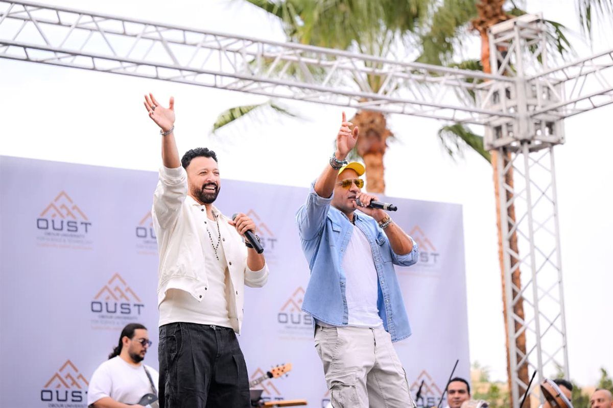 بالصور.. فريق "واما" يعود بقوة لحفلات الطلاب ويشعل "استقبال" جامعة العبور