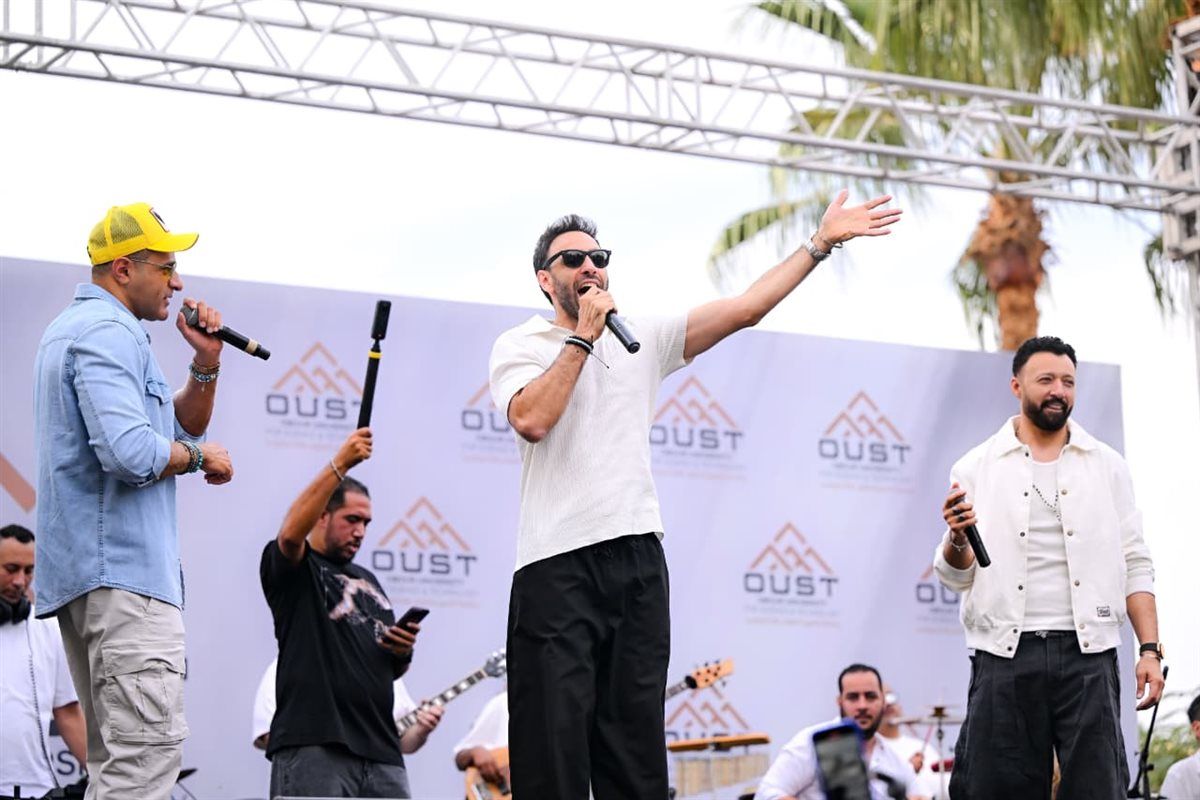 بالصور.. فريق "واما" يعود بقوة لحفلات الطلاب ويشعل "استقبال" جامعة العبور