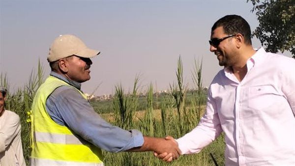 زرع 55 عمودًا..حملة مكبرة لإنارة طريق 53 المريوطية في العياط.. صور