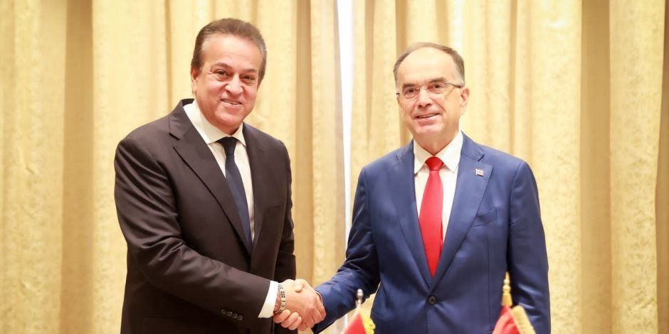نائب رئيس مجلس الوزراء وزير الصحة يلتقي رئيس جمهورية ألبانيا لبحث آفاق التعاون بين البلدين