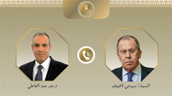 وزير الخارجية يتلقي اتصالا هاتفيا من نظيره الروسي لافروف