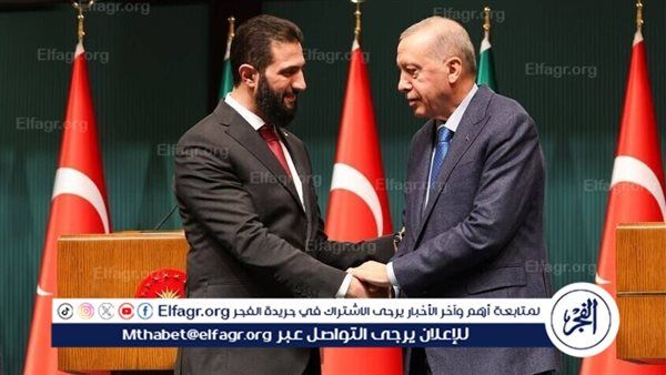 تركيا ترفع التجميد عن أصول الرئيس السوري أحمد الشرع ووزير داخليته أنس خطاب
