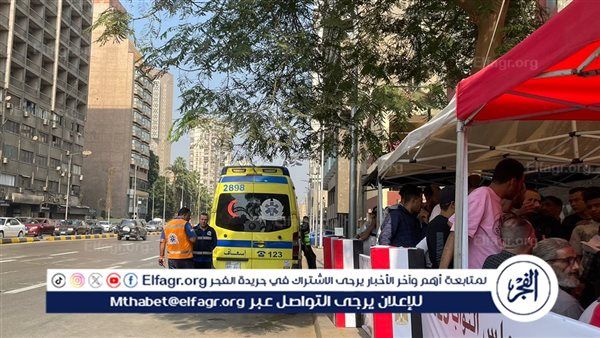 الإسعاف فى الميدان.. سيارات مجهزة أمام لجان الجيزة لخدمة الناخبين في انتخابات مجلس النواب 2025