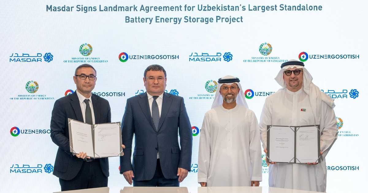 العالم اليوم - "مصدر" تطور أكبر مشروع لبطاريات تخزين الطاقة في أوزبكستان