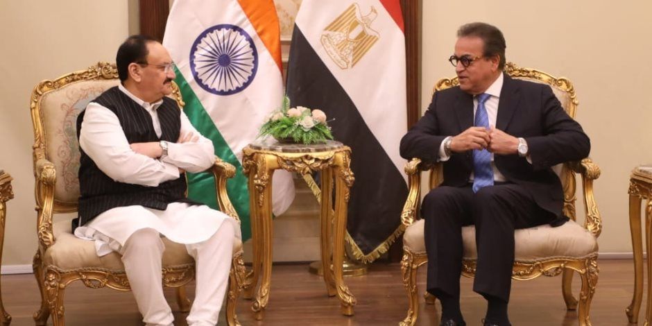 وزير الصحة يستقبل نظيره الهندي لتبادل الخبرات في صناعة الأدوية وتوسيع الاستثمارات الطبية المصرية-الهندية