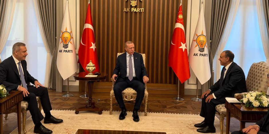 وزير الخارجية يسلم رسالة خطية من الرئيس السيسي إلى الرئيس التركي رجب طيب إردوغان في أنقرة