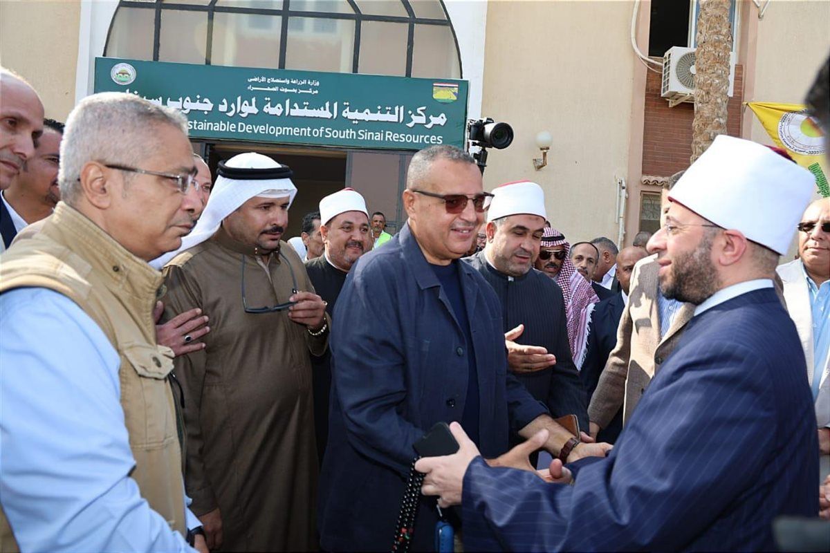 وزراء التخطيط والزراعة والأوقاف ومحافظ جنوب سيناء يفتتحون "مركز التميز لتحلية المياه" و"البنك الإقليمي للجينات"