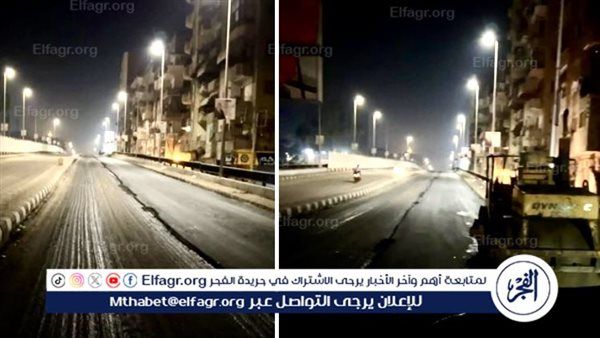 محافظ الدقهلية يتابع أعمال صيانة ورصف شارع عبد السلام عارف وكوبري المرور بالمنصورة