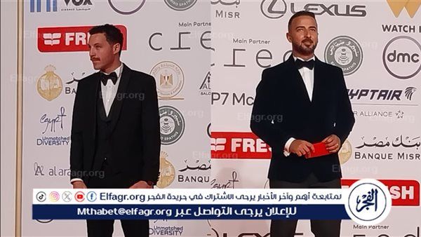وصول محمد مهران ومحمود حجازي إلى حفل ختام مهرجان القاهرة السينمائي الدولي