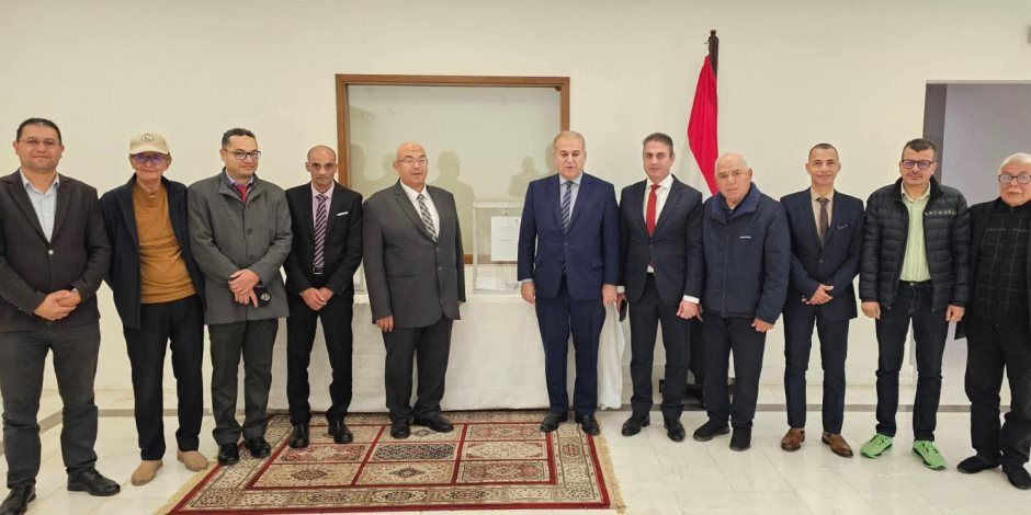 توافد المصريين على لجان الاقتراع بالمغرب للمشاركة في المرحلة الثانية من انتخابات مجلس النواب