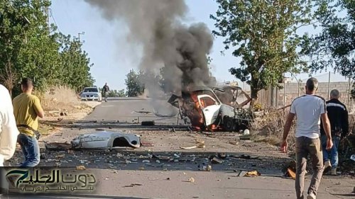 مسيّرة إسرائيلية تستهدف سيارة مدنية جنوب لبنان