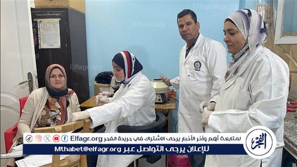 قافلة طبية متكاملة من معهد تيودور بلهارس لخدمة أهالي قرية وردان بمحافظة الجيزة