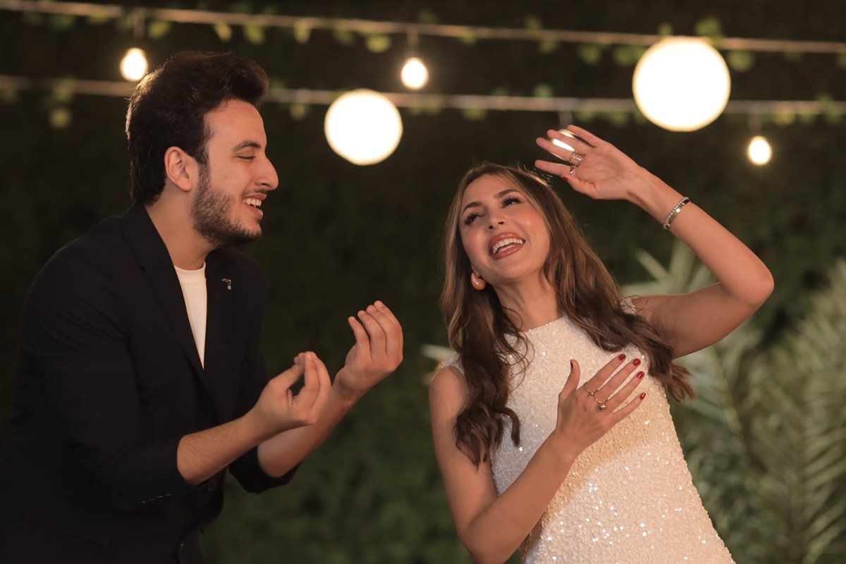 جنات تنتهي من تصوير كليب "الليلة حلوة".. صور