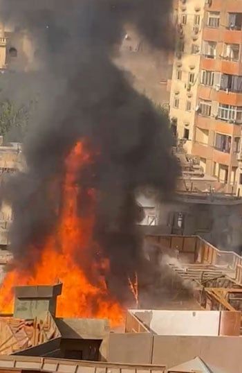 اندلاع حريق فى ستوديو مصر بالمريوطية والحماية المدنية تحاول السيطرة.. صور