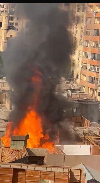 اندلاع حريق فى ستوديو مصر بالمريوطية والحماية المدنية تحاول السيطرة.. صور