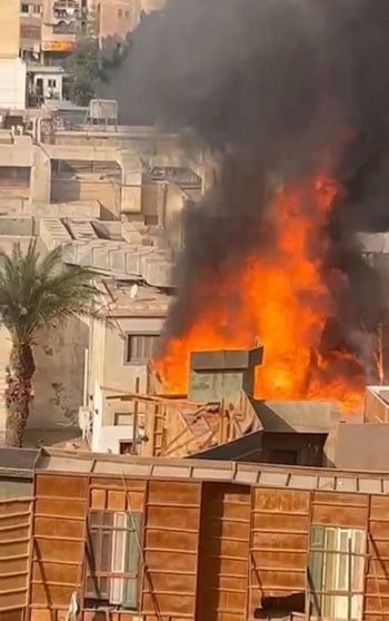 اندلاع حريق فى ستوديو مصر بالمريوطية والحماية المدنية تحاول السيطرة.. صور