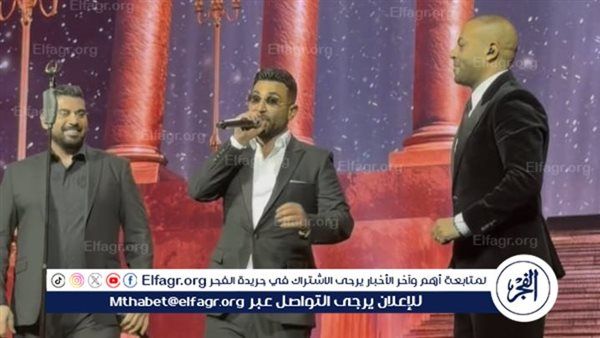 أبرز لقطات حفل أحمد سعد وتامر عاشور وآدم بالكويت