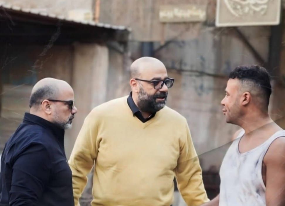 أول صور لـ محمد إمام في لوكيشن تصوير الكينج بعد الحريق