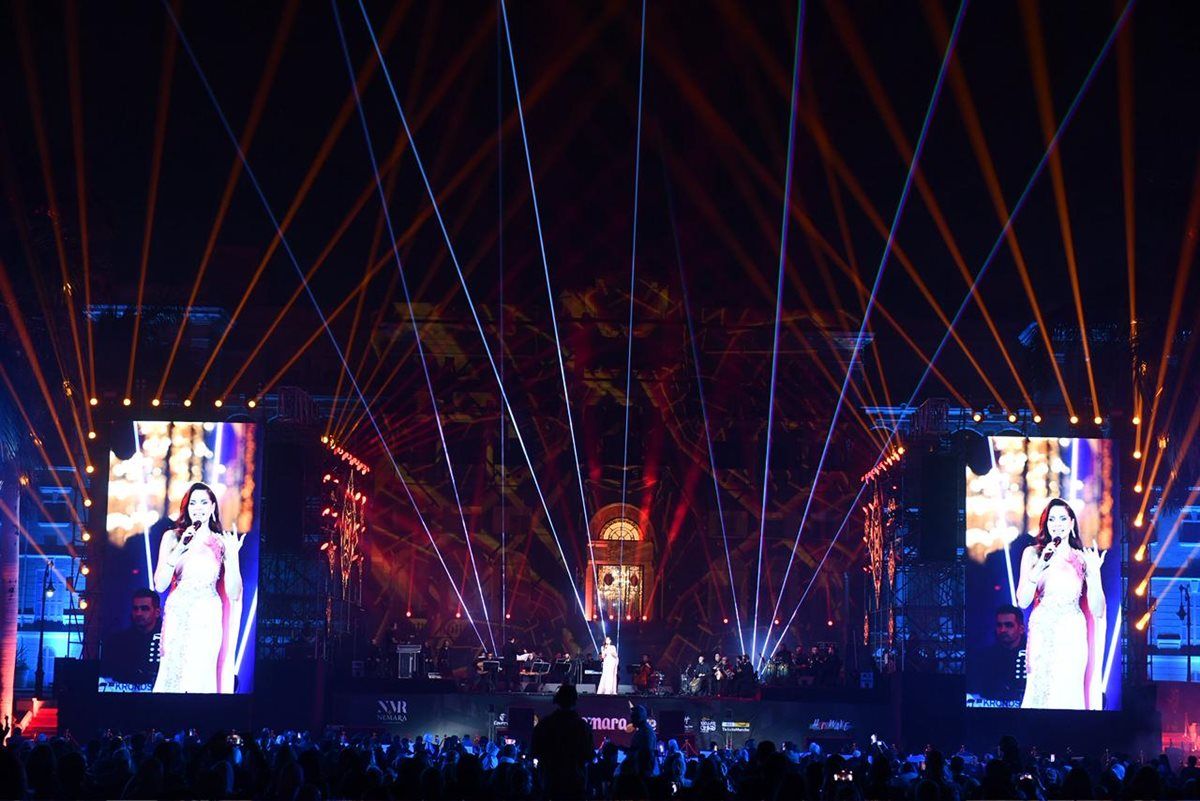 بالصور... امال ماهر وبهاء سلطان sold out في حفل "nemara live" بقصر القبة
