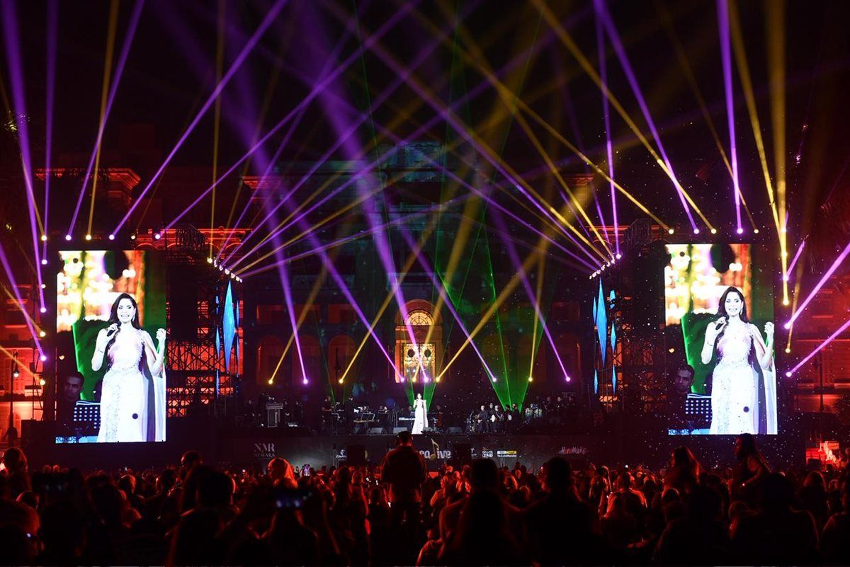 بالصور... امال ماهر وبهاء سلطان sold out في حفل "nemara live" بقصر القبة