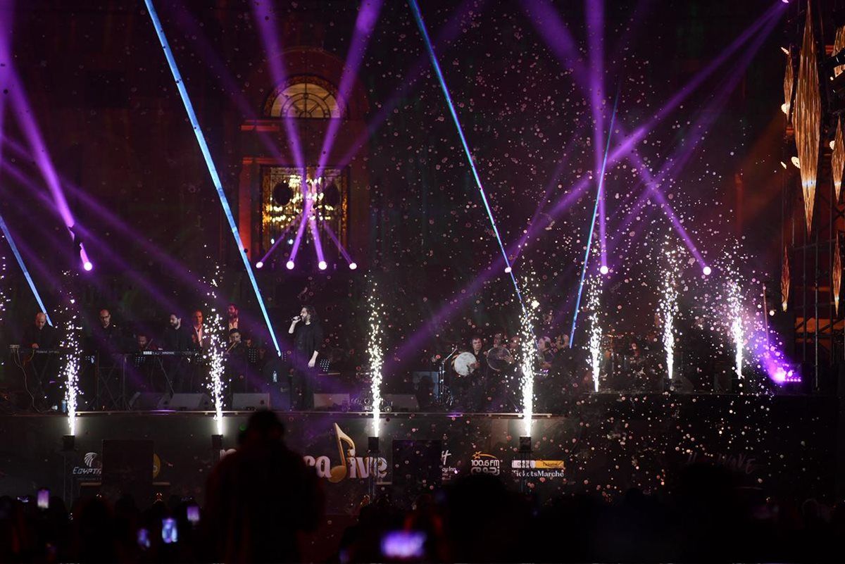 بالصور... امال ماهر وبهاء سلطان sold out في حفل "nemara live" بقصر القبة