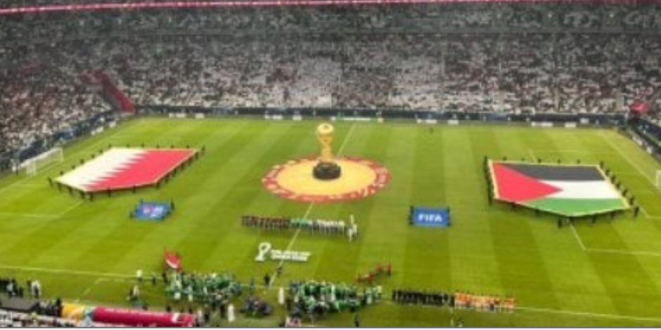 التعادل السلبى يحسم شوط قطر ضد فلسطين المثير فى كأس العرب 2025