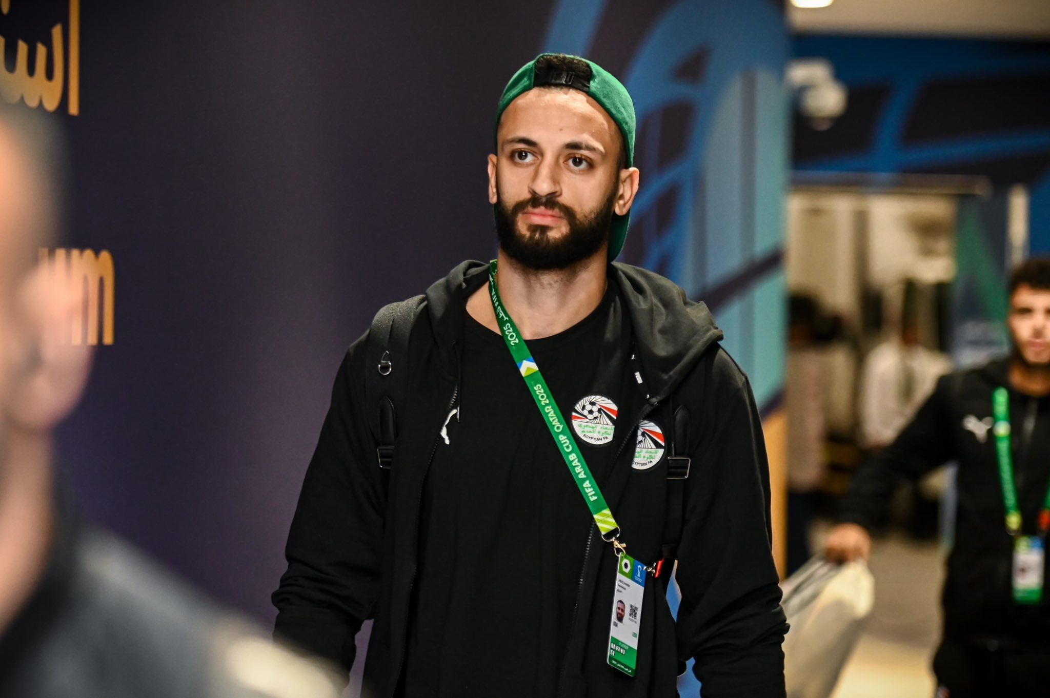 منتخب مصر يصل استاد لوسيل لمواجهة الإمارات بكأس العرب (صور)