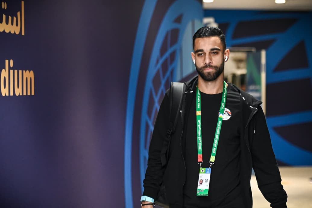 منتخب مصر يصل استاد لوسيل لمواجهة الإمارات بكأس العرب (صور)