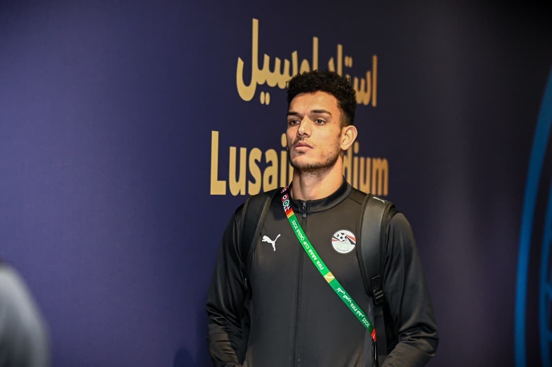 منتخب مصر يصل استاد لوسيل لمواجهة الإمارات بكأس العرب (صور)