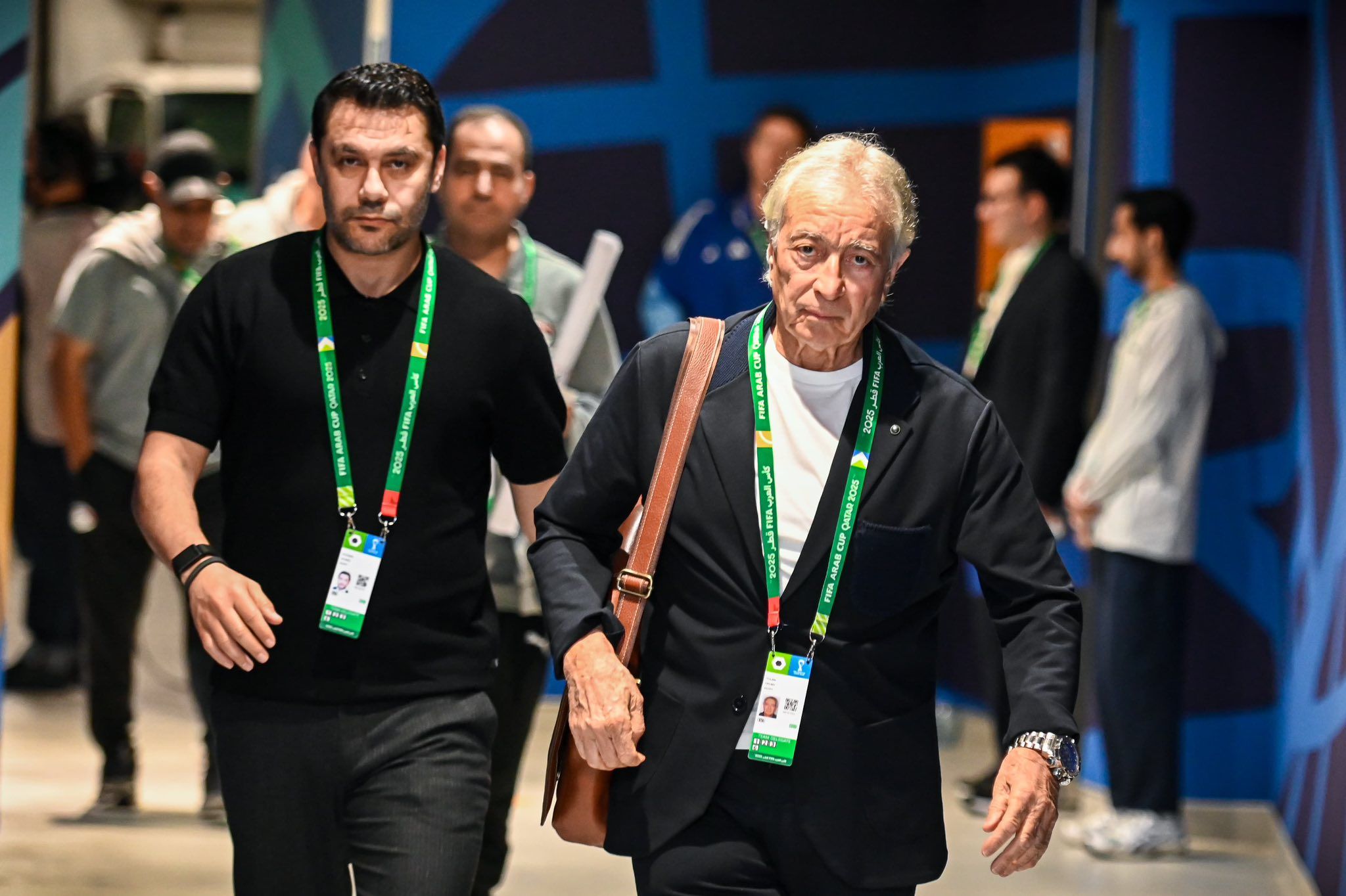 منتخب مصر يصل استاد لوسيل لمواجهة الإمارات بكأس العرب (صور)