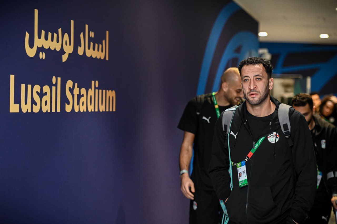 منتخب مصر يصل استاد لوسيل لمواجهة الإمارات بكأس العرب (صور)
