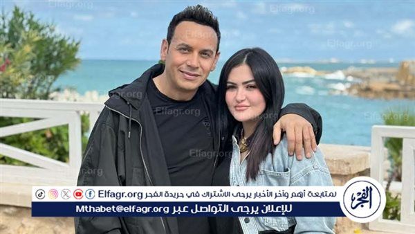 صور تجمع مصطفى قمر وزوجته في كليب "مش هاشوفك" قبل طرحه