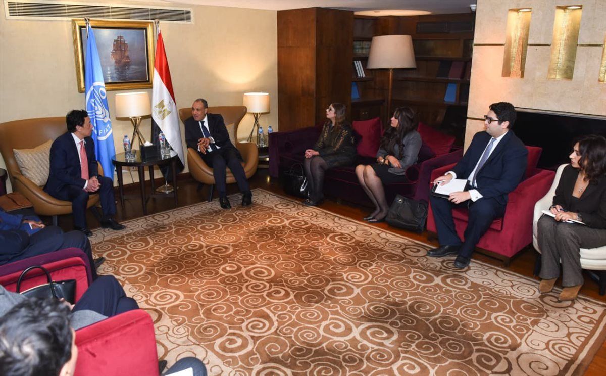 وزير الخارجية يلتقي مدير عام منظمة الفاو