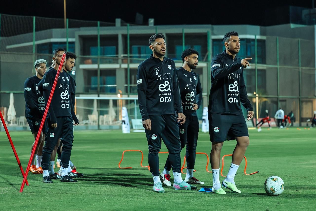 منتخب مصر يواصل مرانه استعدادا لأمم أفريقيا.. صور
