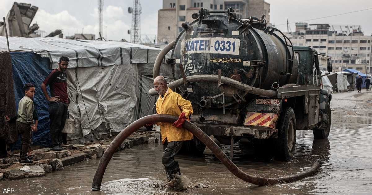 العالم اليوم - 300 ألف أسرة متضررة.. منخفض جوي يفاقم الكارثة الإنسانية بغزة