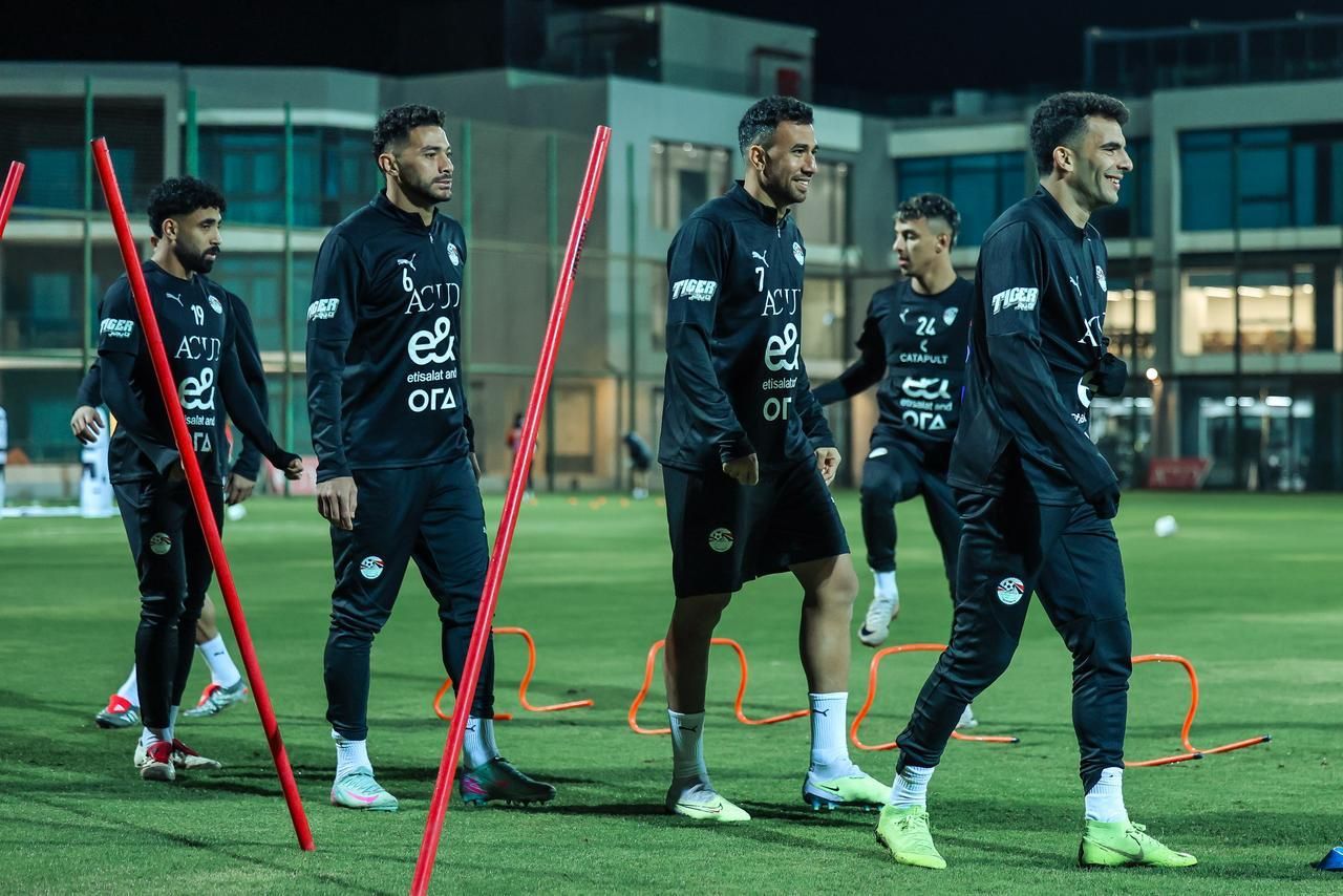 منتخب مصر يواصل مرانه استعدادا لأمم أفريقيا.. صور