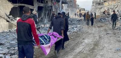 أخبار اليمن : انتشال 14 شهيداً من تحت الأنقاض في غزة