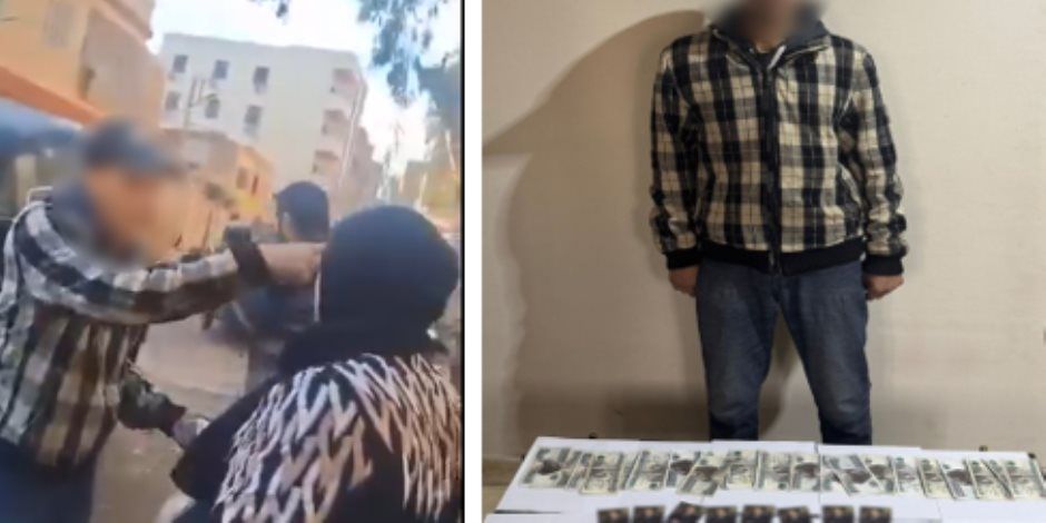 ضبط شخص ظاهر بمقطع فيديو وبحوزته عدد من كروت الدعاية الانتخابية خاصة بأحد المرشحين