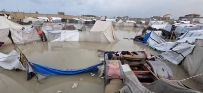 أخبار اليمن : العاصفة تفاقم معاناة سكان غزة