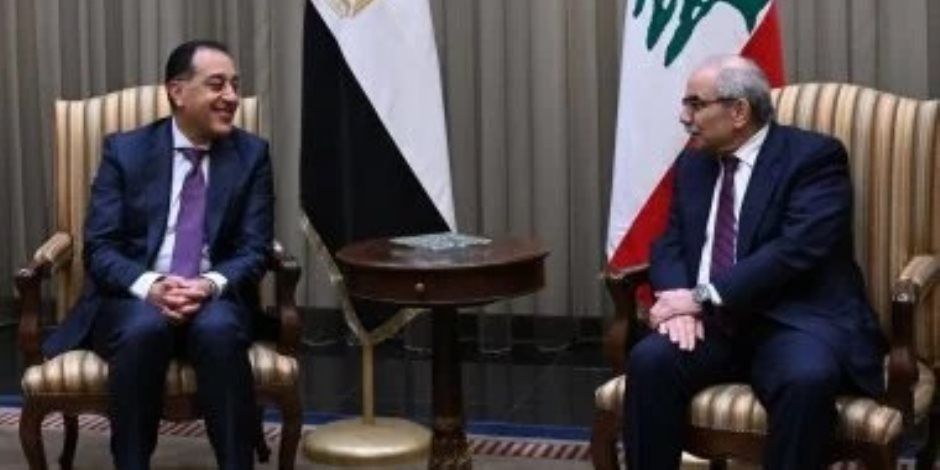 منذ قليل .. رئيس مجلس وزراء لبنان يستقبل مصطفى مدبولى بمطار رفيق الحريرى الدولى