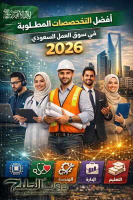 أفضل التخصصات الجامعية المطلوبة في سوق العمل السعودي 2026 .. دليلك لاختيار مستقبل مهني ناجح