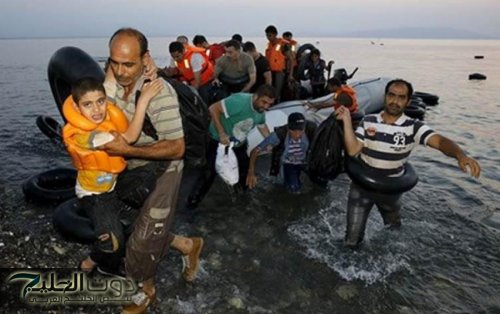 غرق زورق مهاجرين في بحر ايجة
